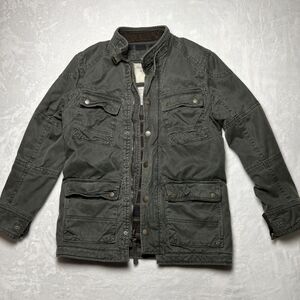 Abercrombie And Fitch Military Flannel Lined Mens S Green